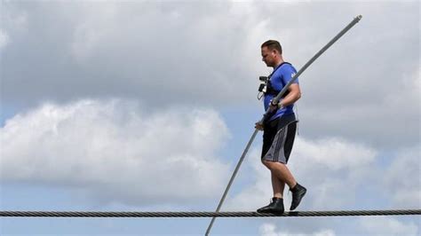 Tightrope Walker In Dangerous Challenge Cbbc Newsround