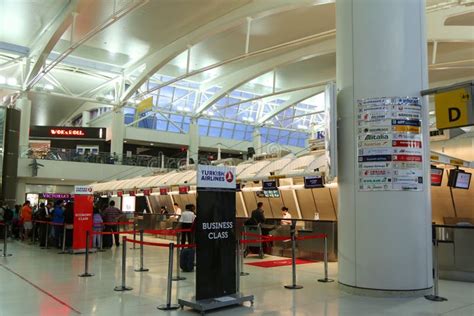 Inside Of Terminal 1 At Jfk International Airport In New York Editorial