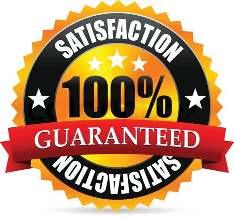 100 Satisfaction Guarantee Seal Png