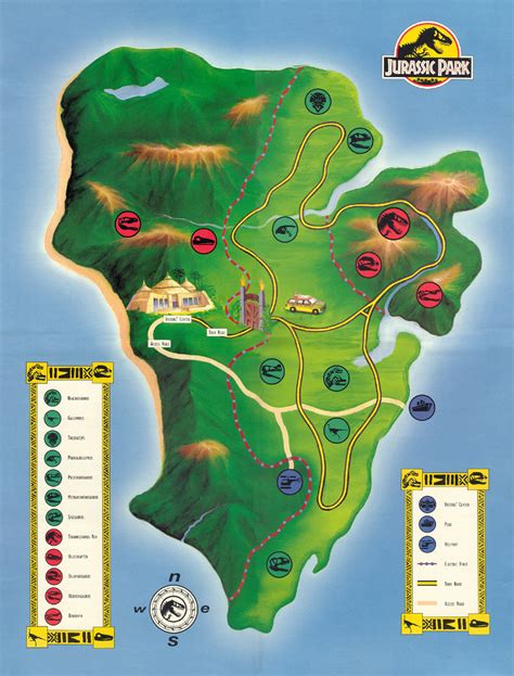 Park Map Jurassic Park Wiki Fandom