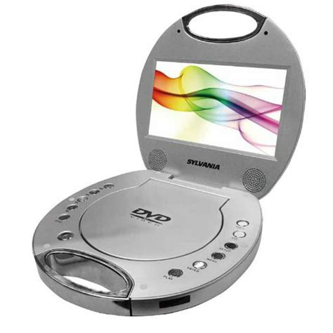 Sylvania 7 Portable Dvd Player With Integrated Handle Sdvd7046 Silver