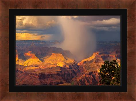 Grand Canyon Rain Storm At Yavapai Point Fine Art Print Joseph C Filer