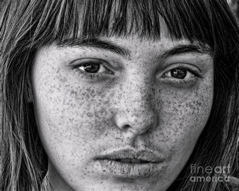 Freckle Face Closeup Ii Photograph By Jim Fitzpatrick Fine Art America