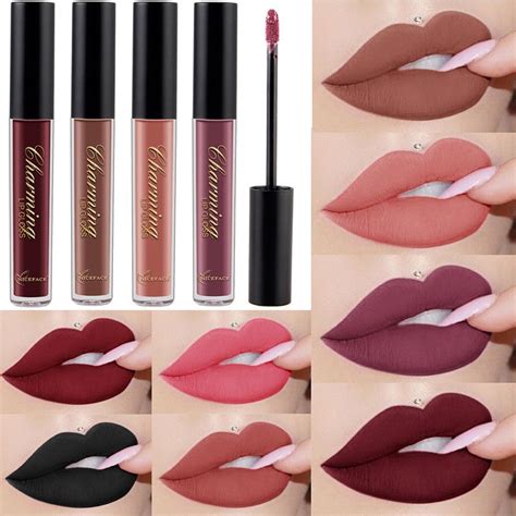 12 Color Women Waterproof Liquid Lipstick Matte Lip Gloss Long Lasting