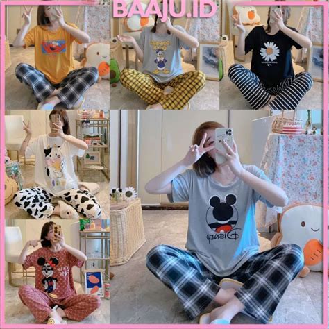 Jual Baaju Id Baju Setelan Piyama Import Jumbo Big Size Baju Rumah Baju