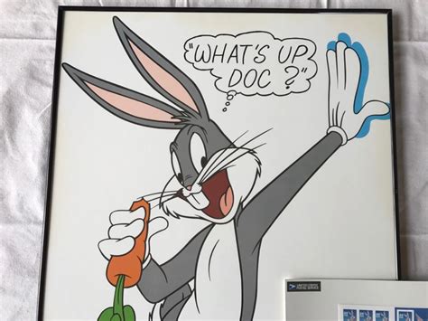 Bugs Bunny Whats Up Doc Poster Print With Sheet Of Mint Usps 32c