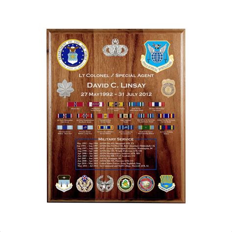 Security Forces Usaf Going Away Plaque Security Uk