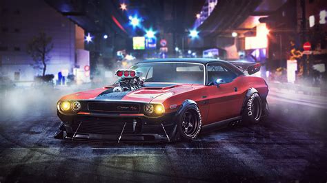Dodge Charger 1970 With Blower Wallpaper