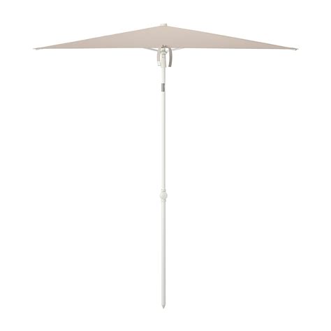 An Open Umbrella On A White Background