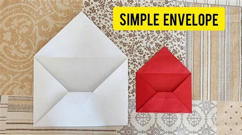 Easy Origami Envelope Tutorial Envelope Making With Paper No Glue