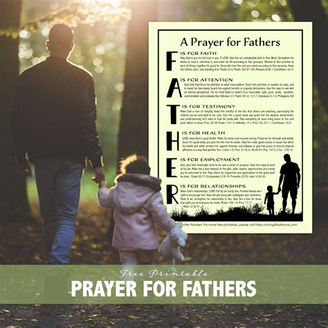 Prayer For Dad Churchgistscom
