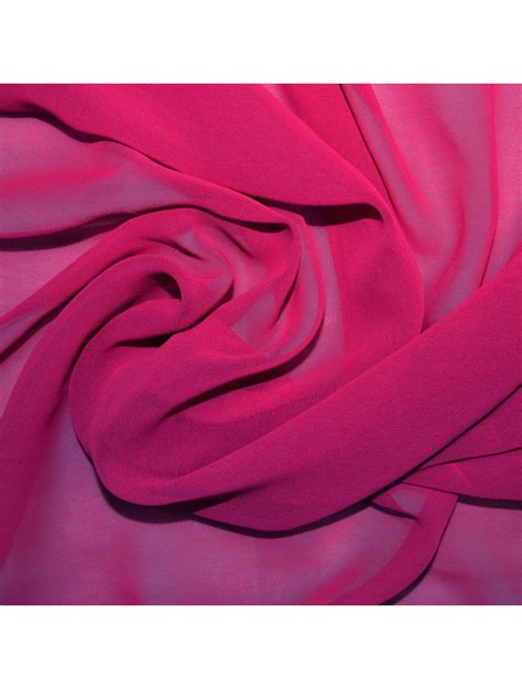 Fuchsia High Quality Crepe Chiffon Fabric Fabric Calico Laine