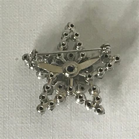 Vintage Order Of The Eastern Star Rhinestone Star Pin Oes Etsy