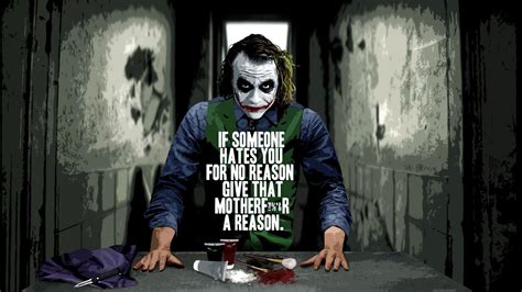 The joker laughs hysterically as batman races off and the cops come to take the joker into custody. Joker Quotes Wallpapers (71+ images)