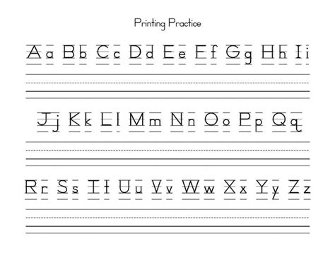 Uppercase And Lowercase Letters Printable Lowercase Letters Printable
