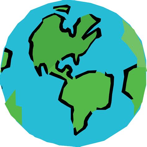 Free Vector Graphic Earth Globe Planet Green Blue Free Image On