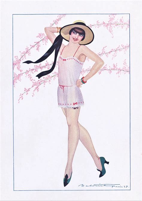 Vintage Print Of Flirtatious Art Deco Lady Yoshagraphics Ruby Lane