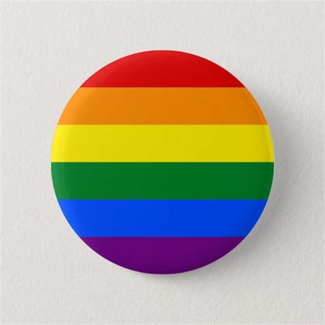 Lgbt Pride Rainbow Flag 6 Cm Round Badge Uk
