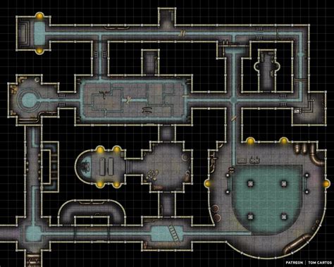 The City Sewers A Modular Sewer Battlemap X Roll Dungeon Maps Tabletop Rpg Maps