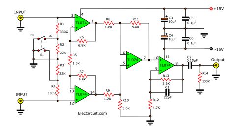 Low Noise Microphone Preamplifier Circuit