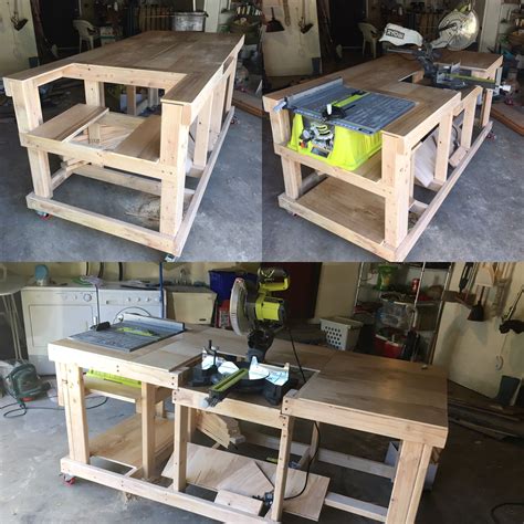 Mitre Saw Table Saw Workbench Plans Vlr Eng Br