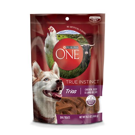 This is because they contain a whole lot of other nutrients for your dog rather than one that. Purina ONE True Instinct Trios Dog Treats * Check this ...
