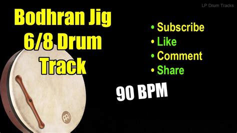 Bodhran Irish Celtic Jig Drum Track 90 Bpm Drum Track Lp Drum Tracks