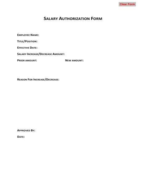 Free 7 Employee Pay Increase Forms In Pdf