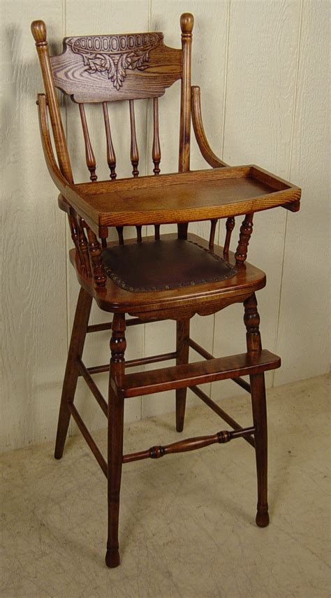 Someday when babies come, i want an old wooden highchair. Child's High Chair