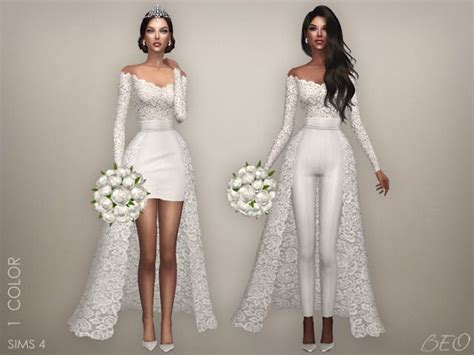 Sims 4 Ccs The Best Wedding Collection Lorena By Beo Sims 4