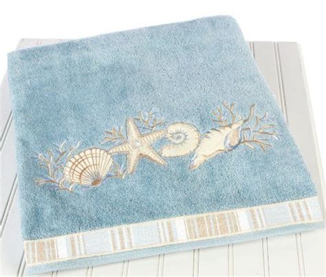 Avanti Home Sand Shells Collection Bath Towel Mineral Nautical