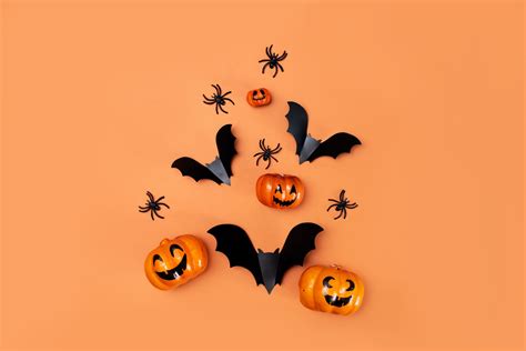 737 Orange Background Halloween For Free Myweb