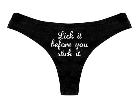 Lick It Before You Stick It Panties Sexy Funny Slutty Naughty Bachelorette Party Bridal T