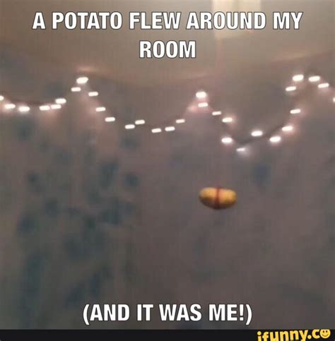 Listen to a potato flew around my room now. apotatoflewaroundmyroom - iFunny :)
