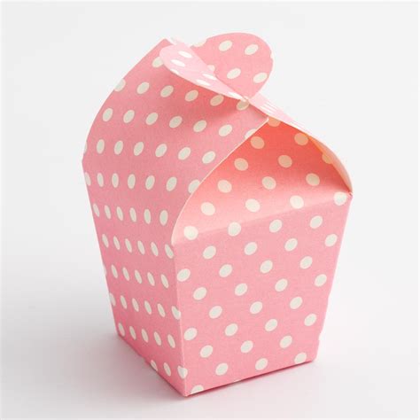 Pink Polka Dot Mini Favour Box By Favour Lane