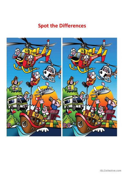 Spot The Difference Pictur English Esl Worksheets Pdf And Doc
