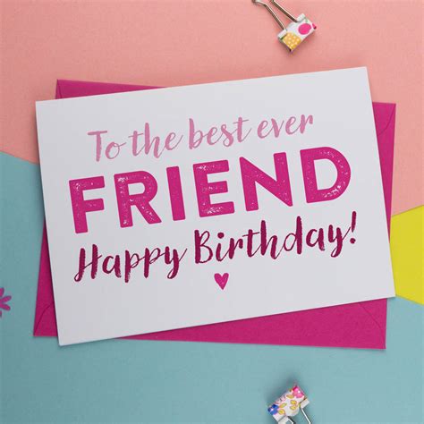 Bff Birthday Cards Card Design Template