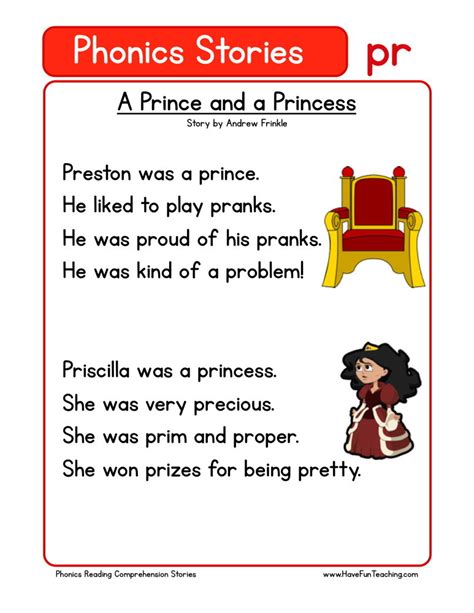 Reading comprehension activity based on the most famous dog from japan hachiko. Reading Comprehension Worksheet - A Prince and a Princess