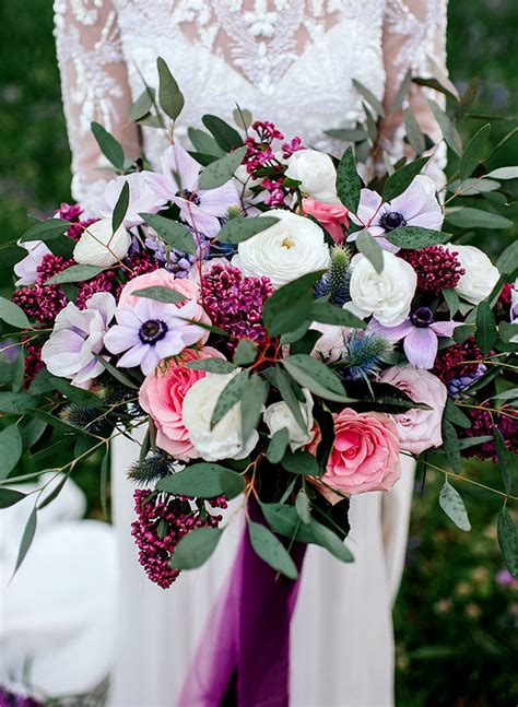 Field of flowers was founded in 1990 by donn flipse, a third generation florist in south florida, and now has locations covering the ft. Lilac Flower Field Bridal Inspiration | Flower bouquet ...