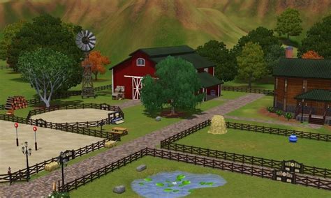Sims 3 Promania Ranch Horse Farm Layout Farm Layout Sims 3