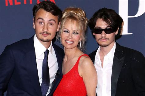 pamela anderson s sons share sweet messages of support so inspiring