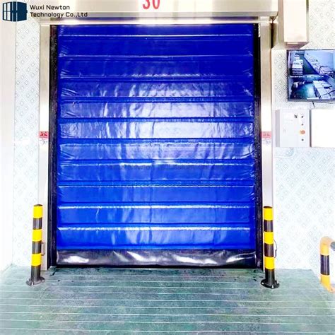 Thermal Insulated High Speed Overhead Pvc Curtain Freezer Door Roll Up