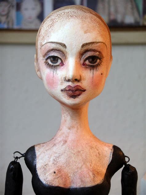 Paper Mache Dolls Clay Dolls Toy Art Sculpture Art Sculptures Biscuit Halloween Doll Ooak