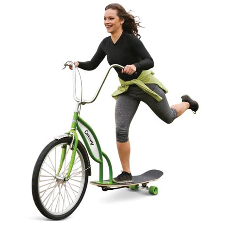 The Longboard Bike Hammacher Schlemmer