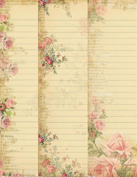 Instant Download Stationary Paper Pack Original Design Etsy Free