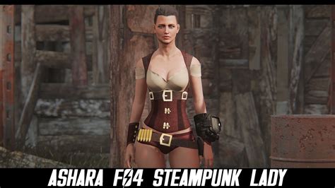 Fallout 4 Mods Ashara Fo4 Steampunk Lady Cbbe Outfit Youtube