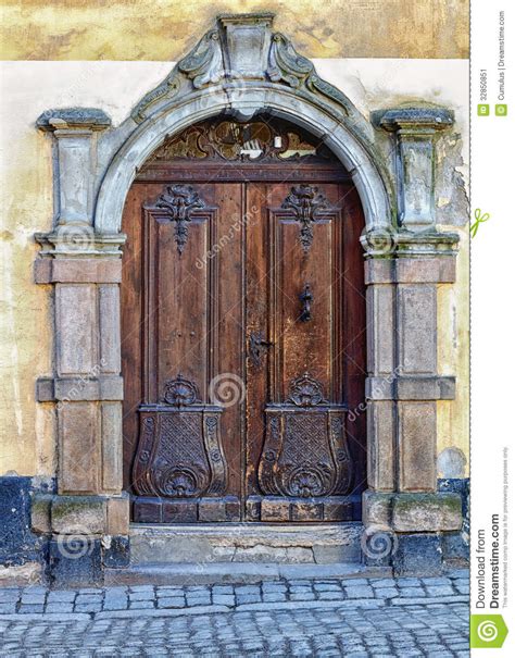 Ancient Rustic Wooden Door Stock Image Image 32850851