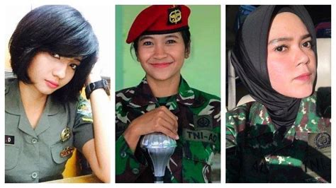 6 Sosok Tentara Wanita Cantik Bak Artis Viral Saat Hut Tni Ke 74 Lihat Foto Fotonya Tribun