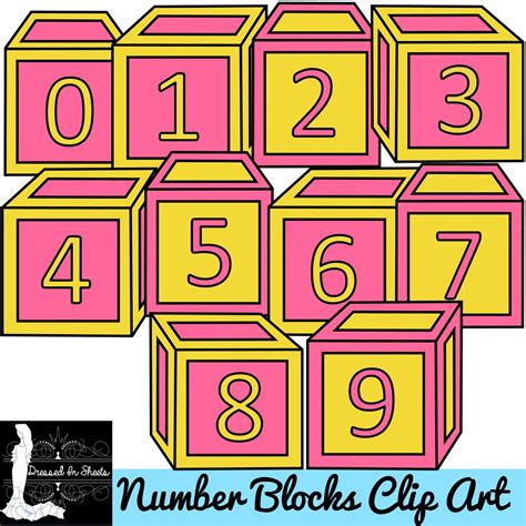 Number Blocks Clip Art Madebyteachers