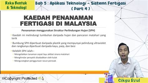 Reka bentuk dan teknologi (rbt) grade/level: Topik 05: Aplikasi Teknologi- Sistem Fertigasi - Jom Tuisyen